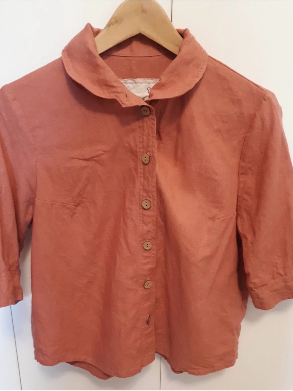 Notperfectlinen Lille shirt - salmon blush